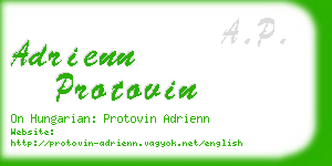 adrienn protovin business card